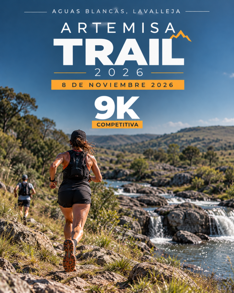 Artemisa Trail 2026, 9K competitiva, 8 de noviembre, Aguas Blancas, Lavalleja