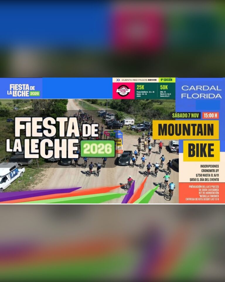 Flyer oficial: 9° Cardal MTB Fiesta de la Leche 2026