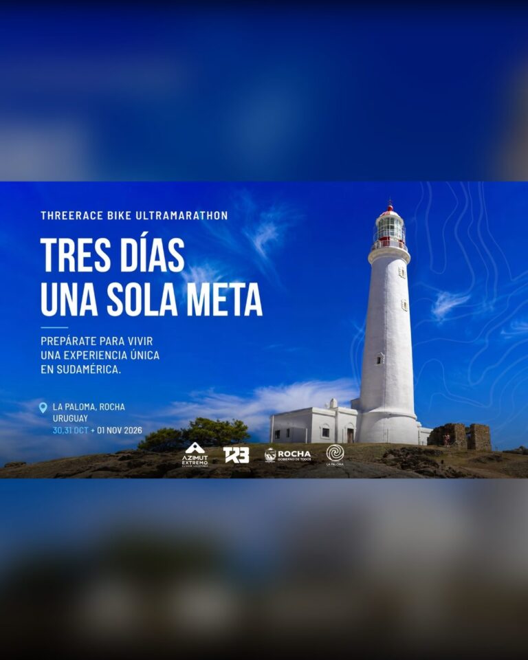 Flyer oficial: Threerace Bike Ultramarathon Uruguay 2026